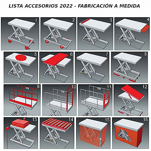 Stół podnośnikowy elektryczny 2000 kg. Platforma 1300 x 1000 - 0